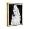 Stupell Industries Vampire Wine Glass Glam Woman Framed Floater Canvas Wall Art